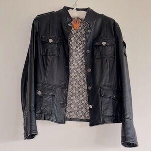 Tory Burch Black Leather Jacket
